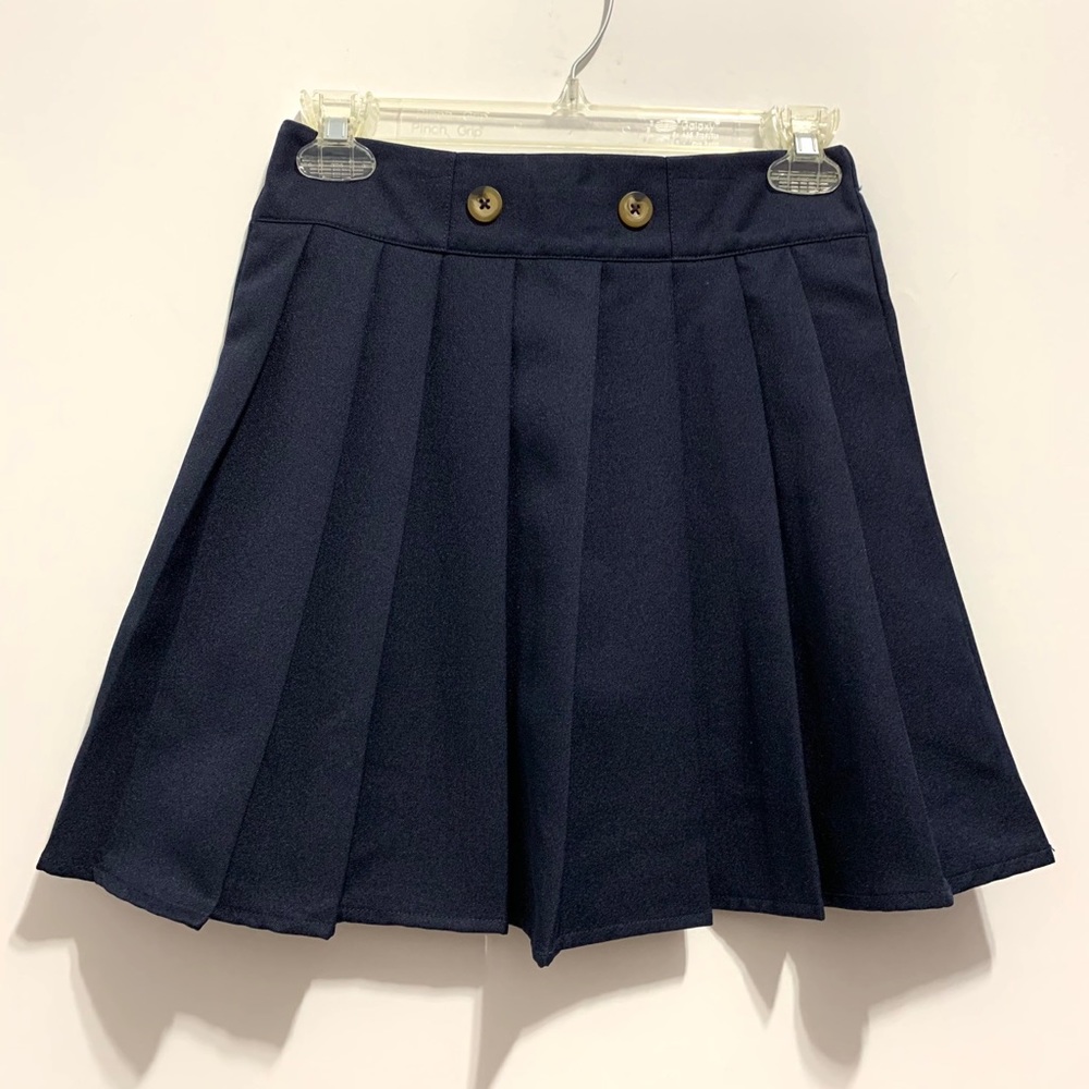 French Toast Navy Blue Pleated School Uniform Skirt / Skort